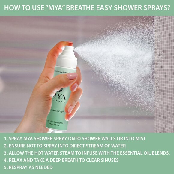 Breath Easy Aromatherapy Shower Mist Spray - Picture 3 of 7